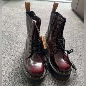 Doc Marten Vegan Jadon Cherry Red Platform